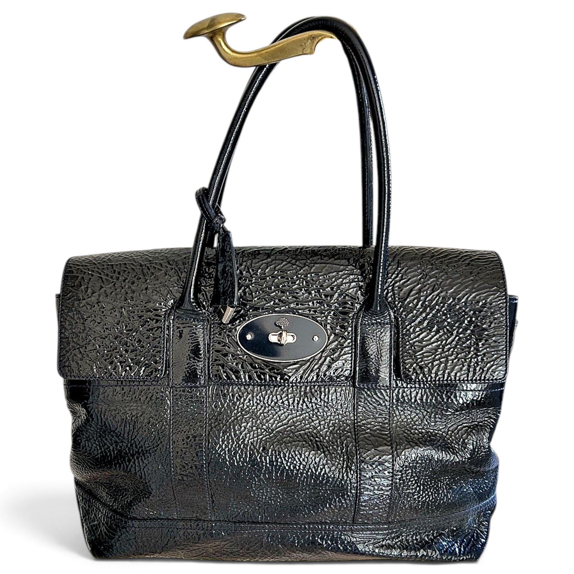 Bayswater patent leather tote