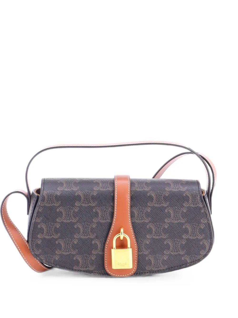 Tabou Clutch with Strap Triomphe Coated Canvas shoulder bag