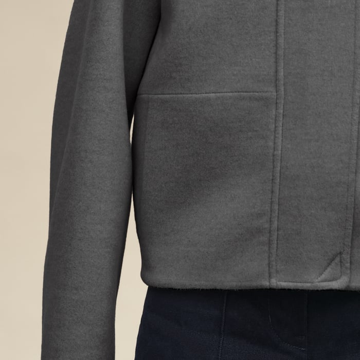 Gris Fumé Cashmere Jacket