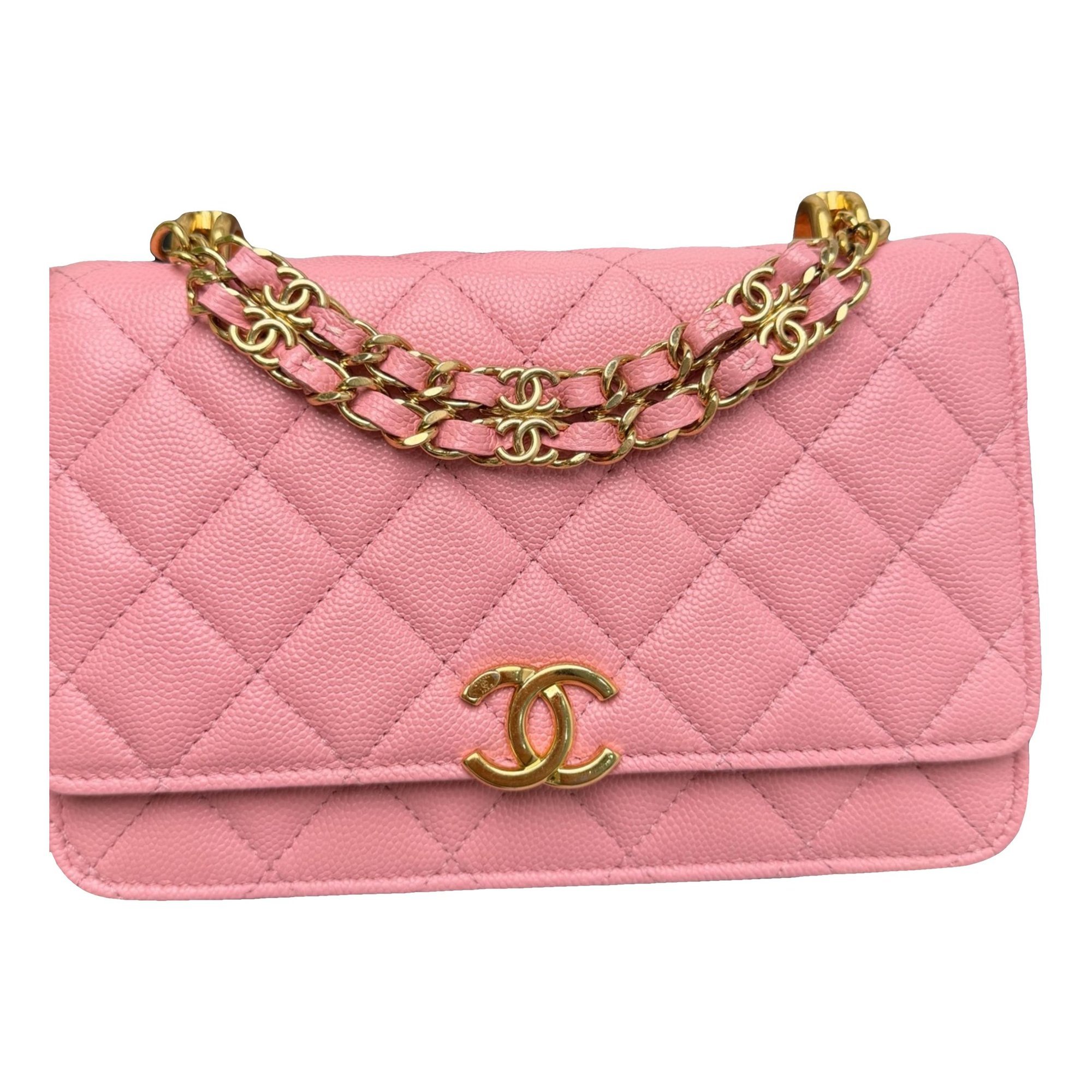 Wallet On Chain Timeless/Classique leather crossbody bag
