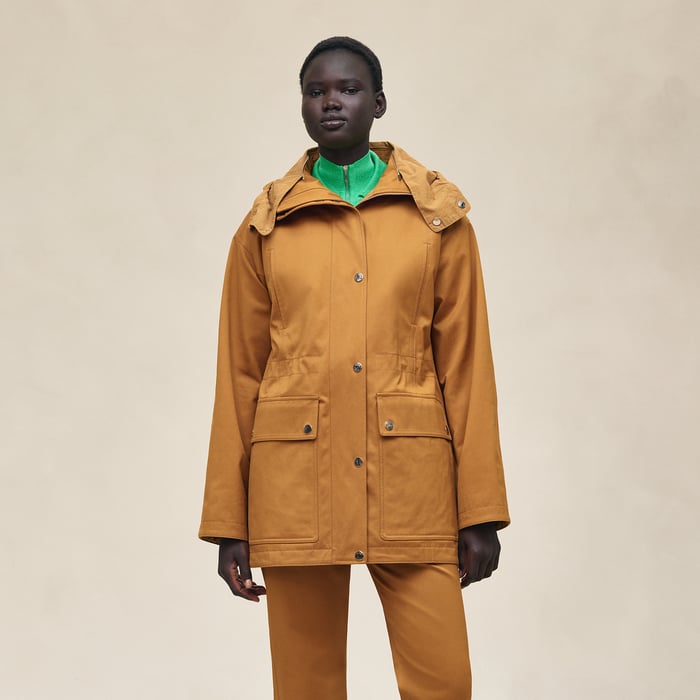 Marron Ocre Reversible Parka
