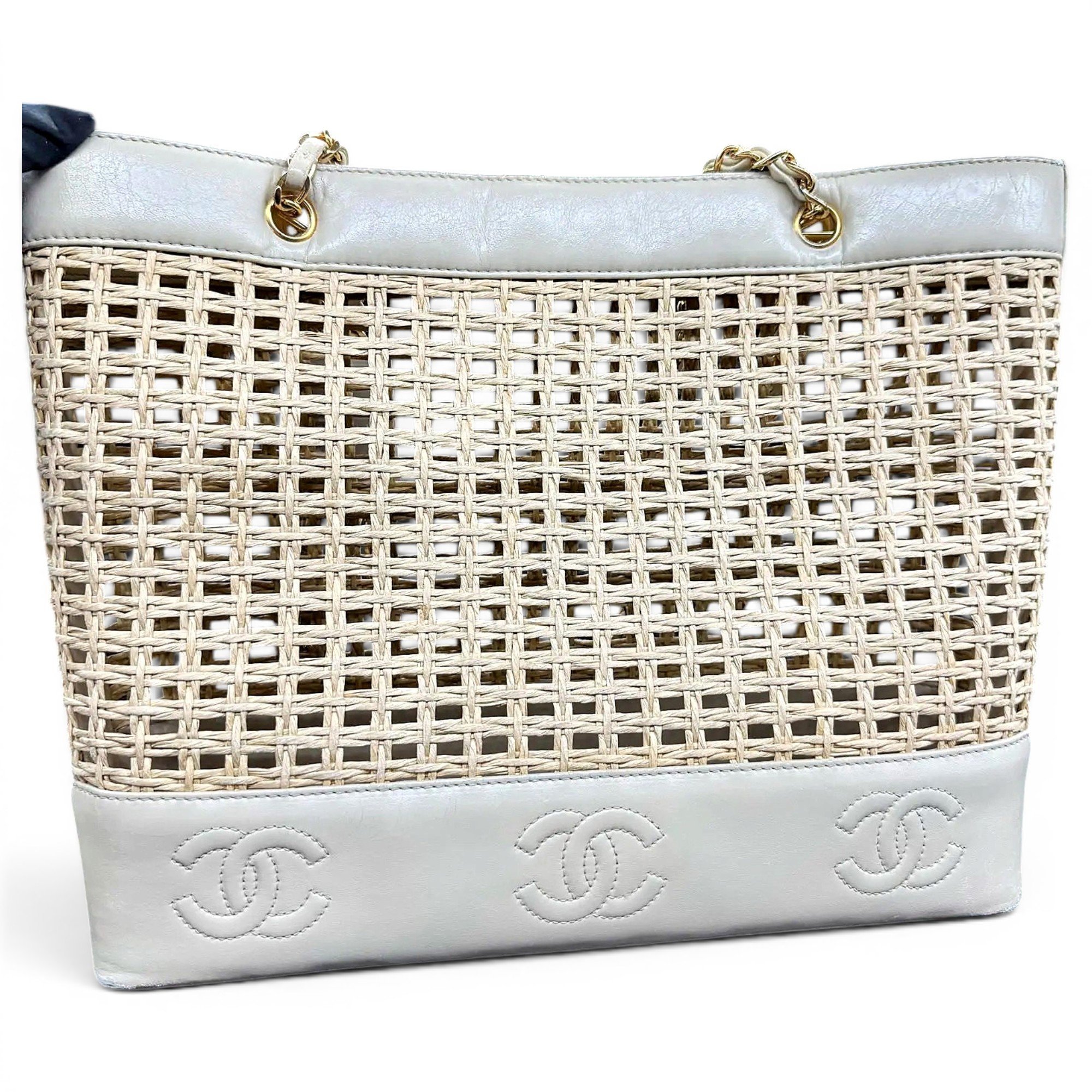 Deauville Chain leather tote