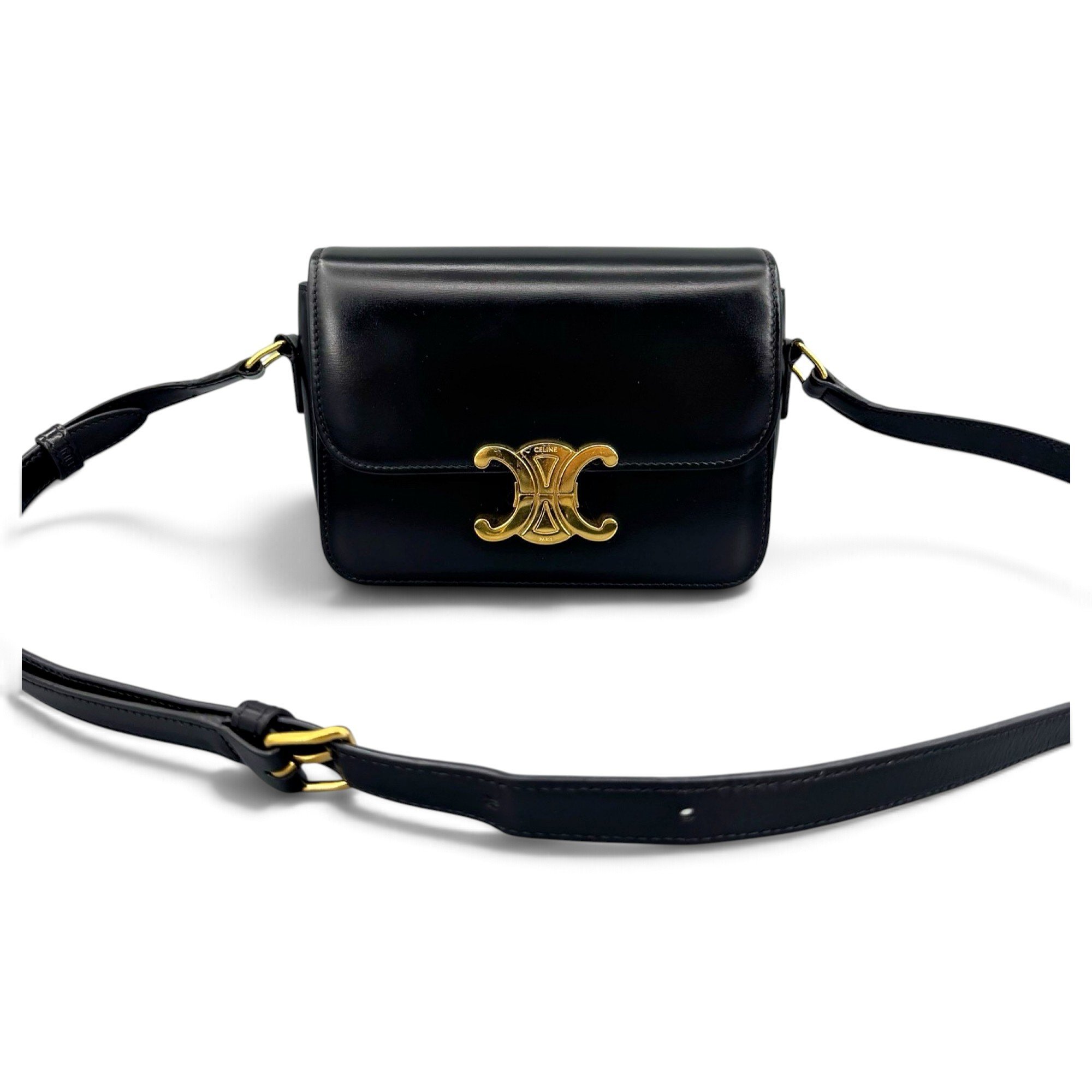 Triomphe leather crossbody bag