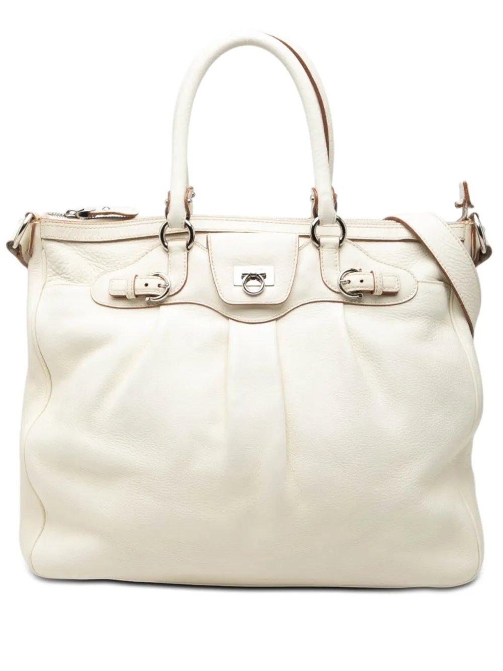 Ferragamo 2010-2026 Leather Gancini Convertible Tote satchel