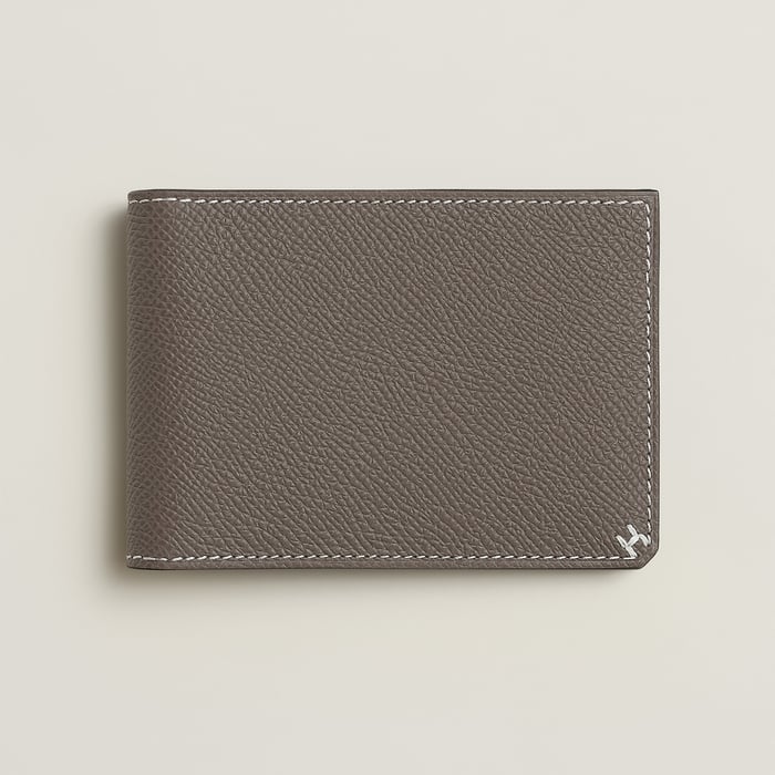 Gris Étain H Sellier Card Holder