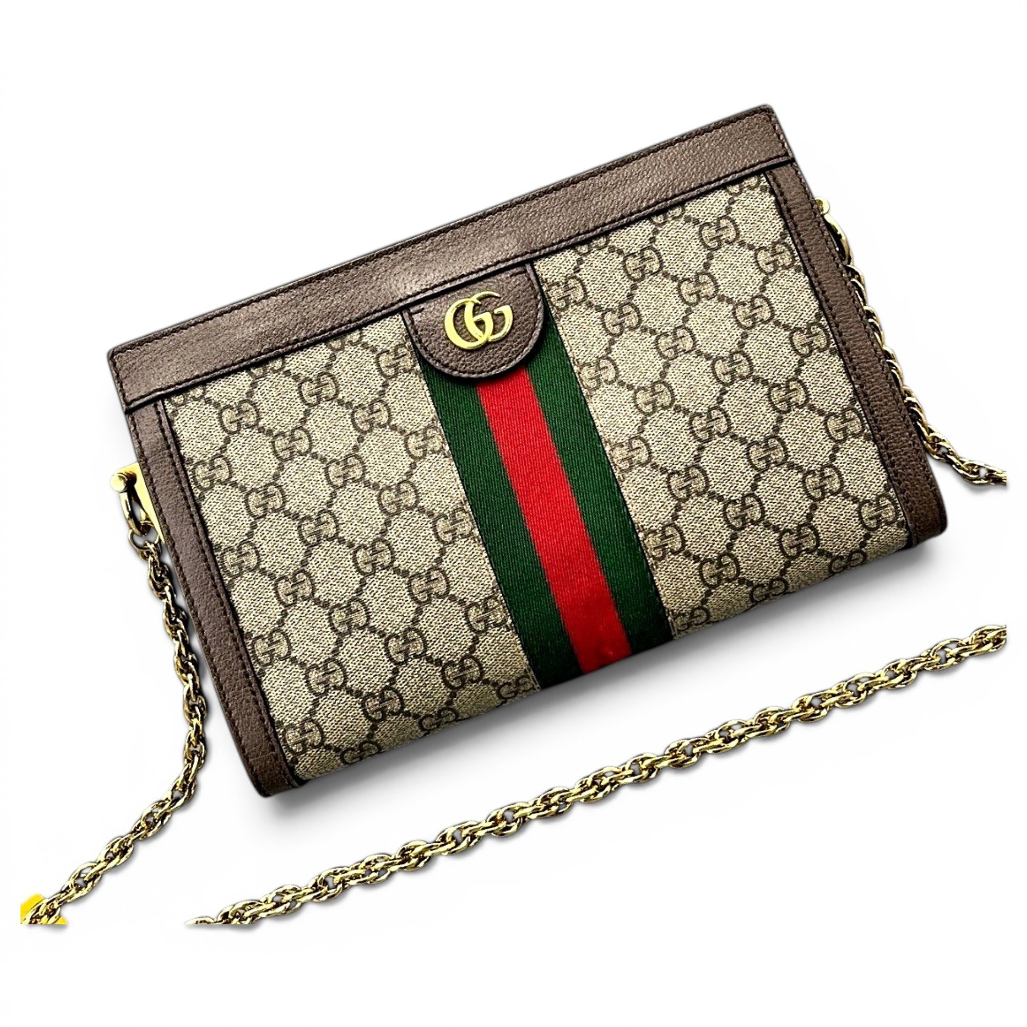 Ophidia Chain leather handbag