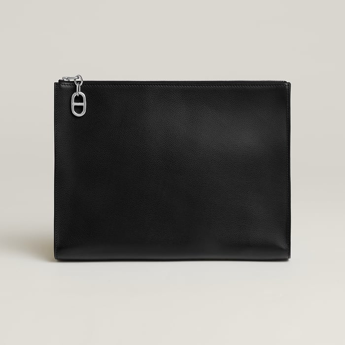 Noir Zipengo Chaine d'Ancre GM Pouch