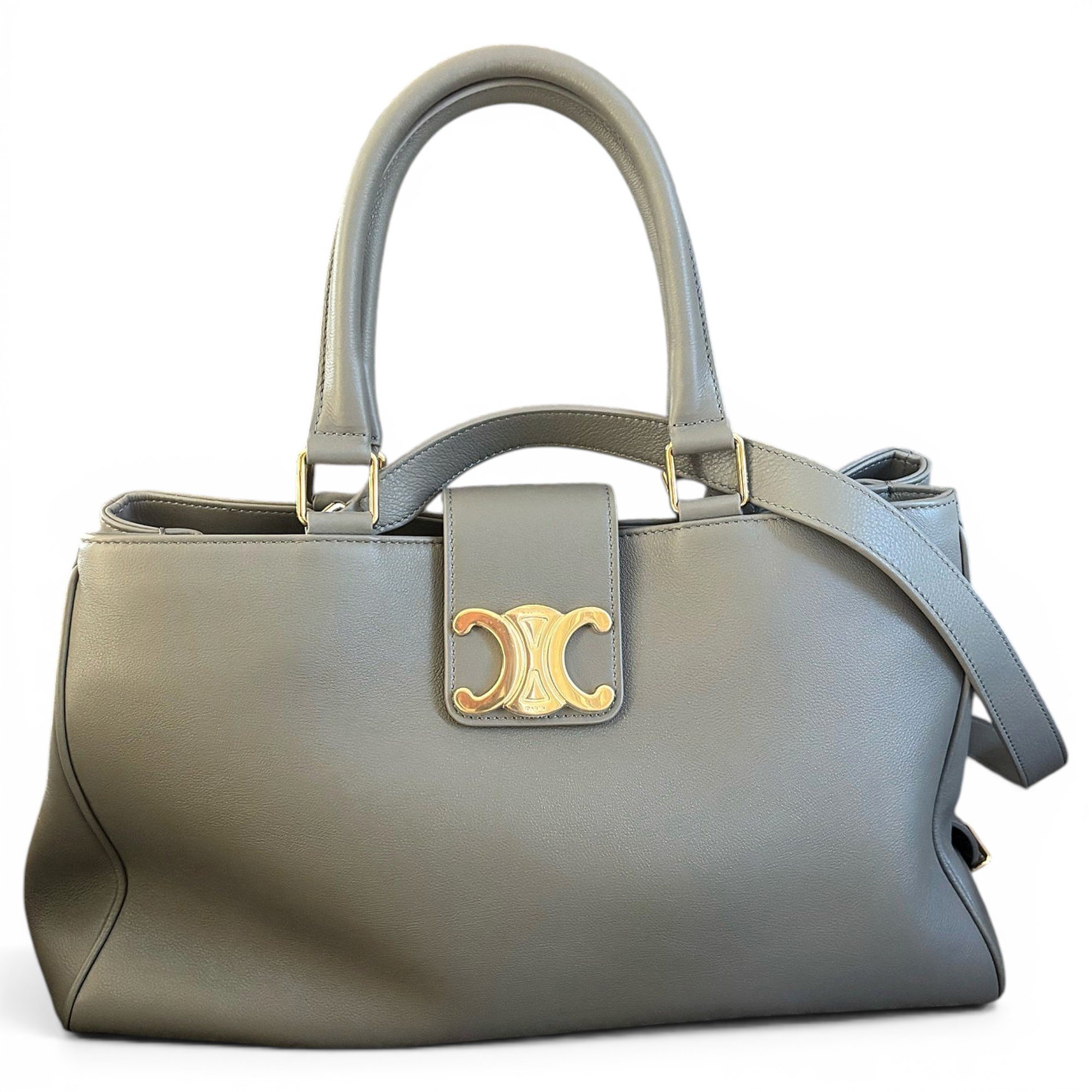 Triomphe leather handbag