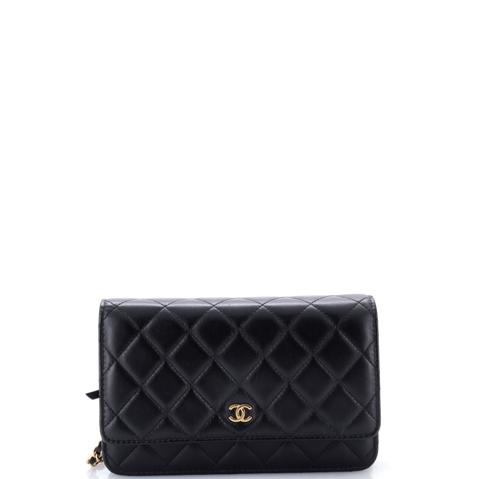 Wallet on Chain Quilted Lambskin