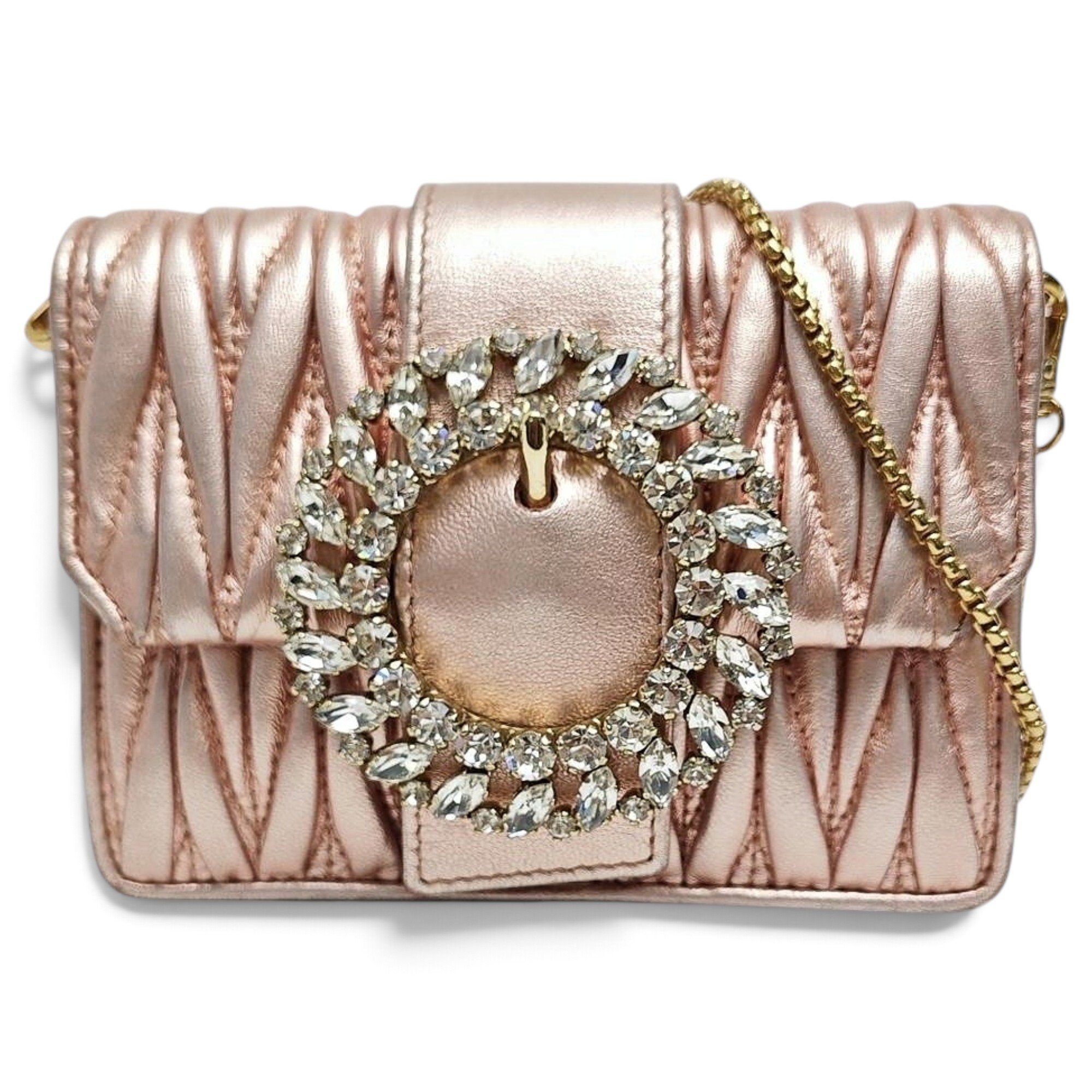 My Miu leather handbag