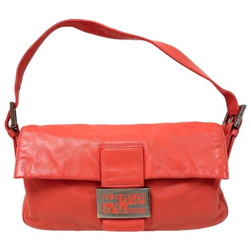 Baguette leather handbag
