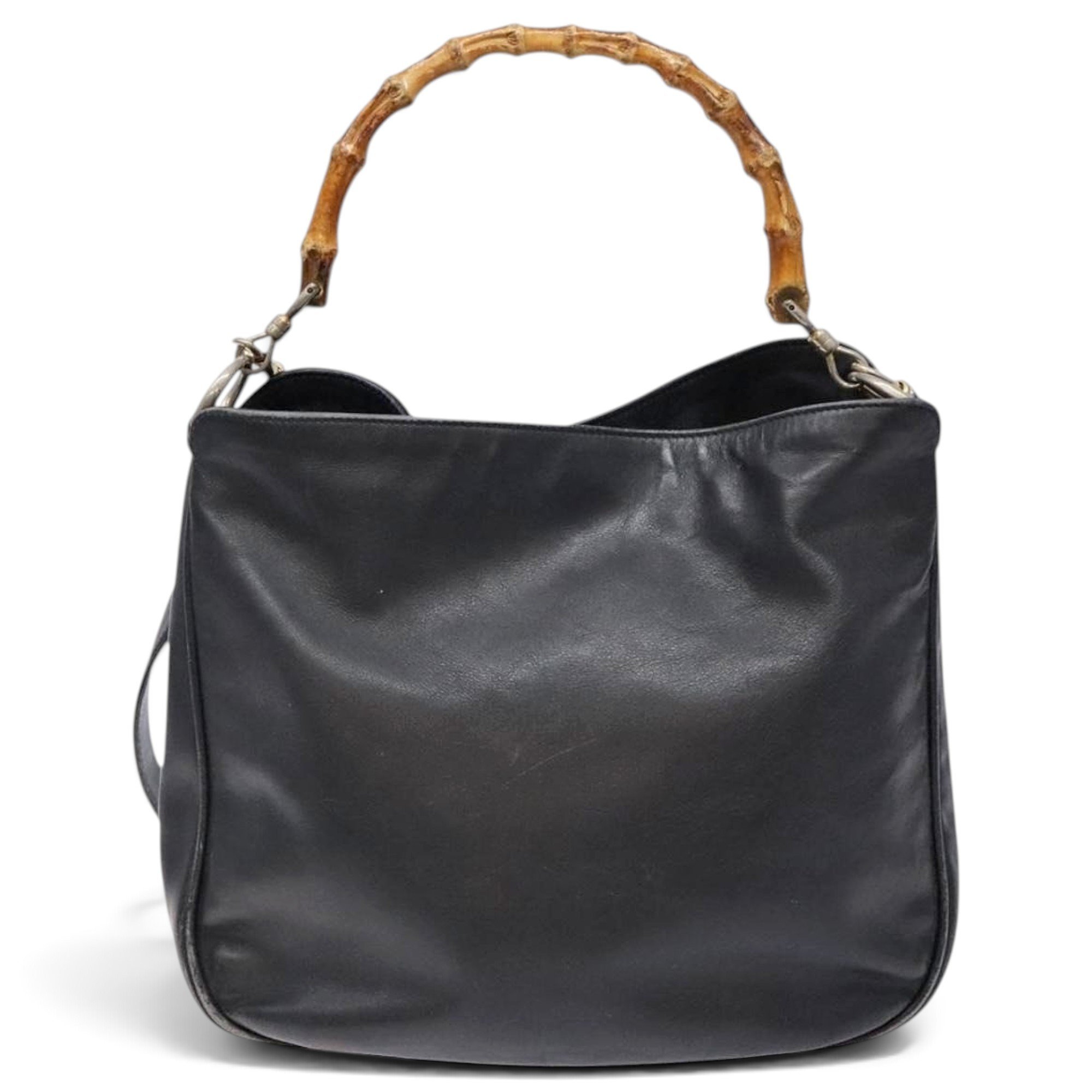 Bamboo leather handbag