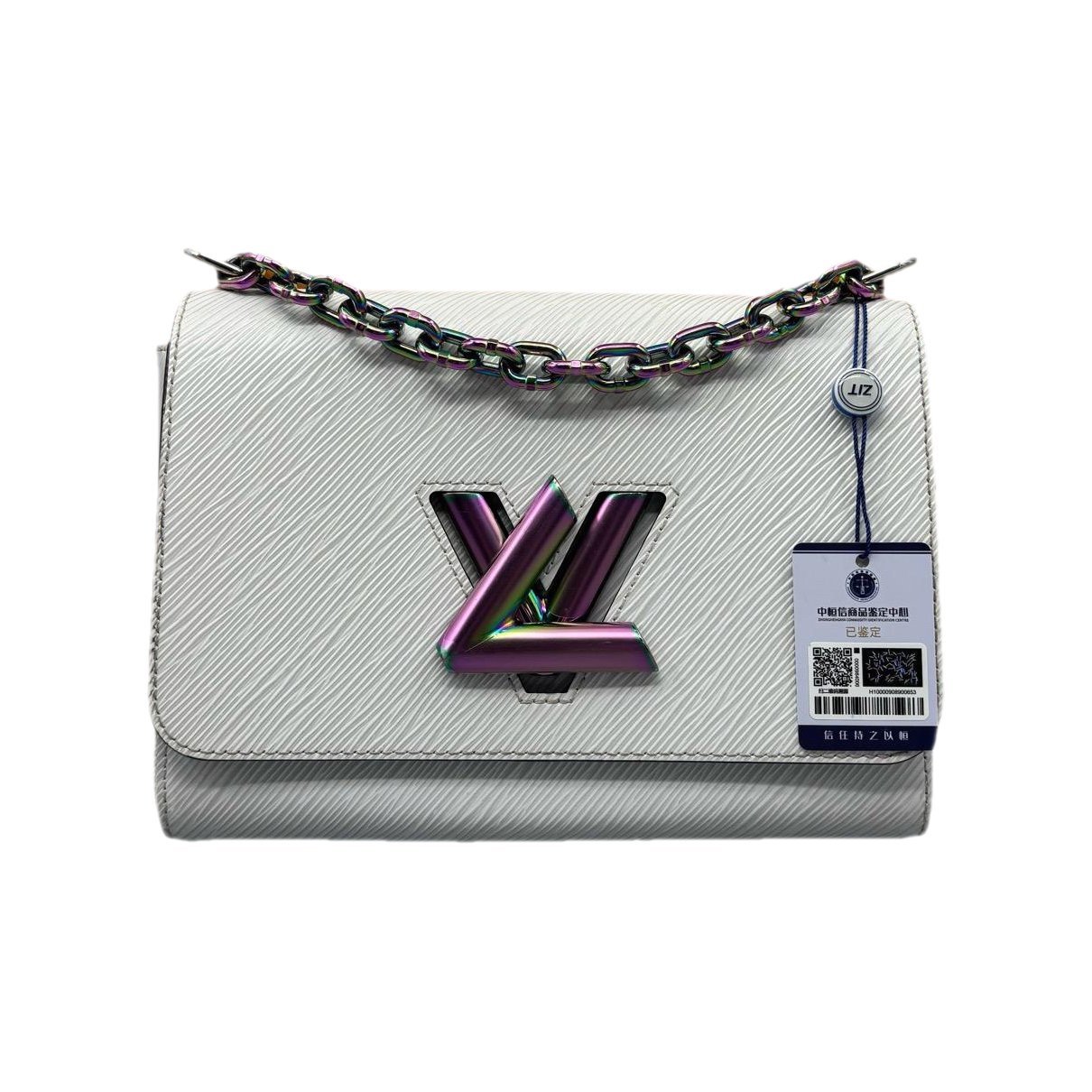 Twist leather handbag