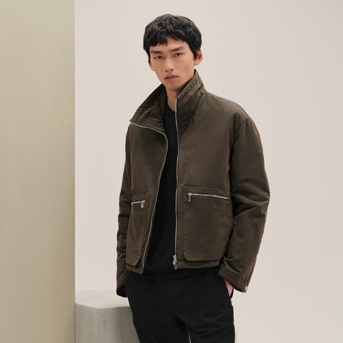 Café Jacket With Removable Hood