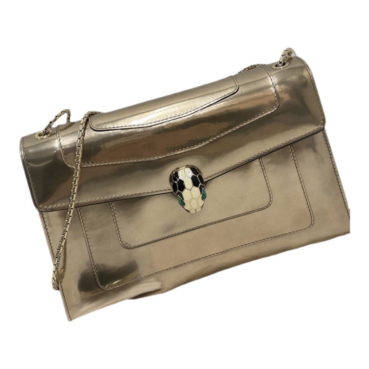 Serpenti leather handbag