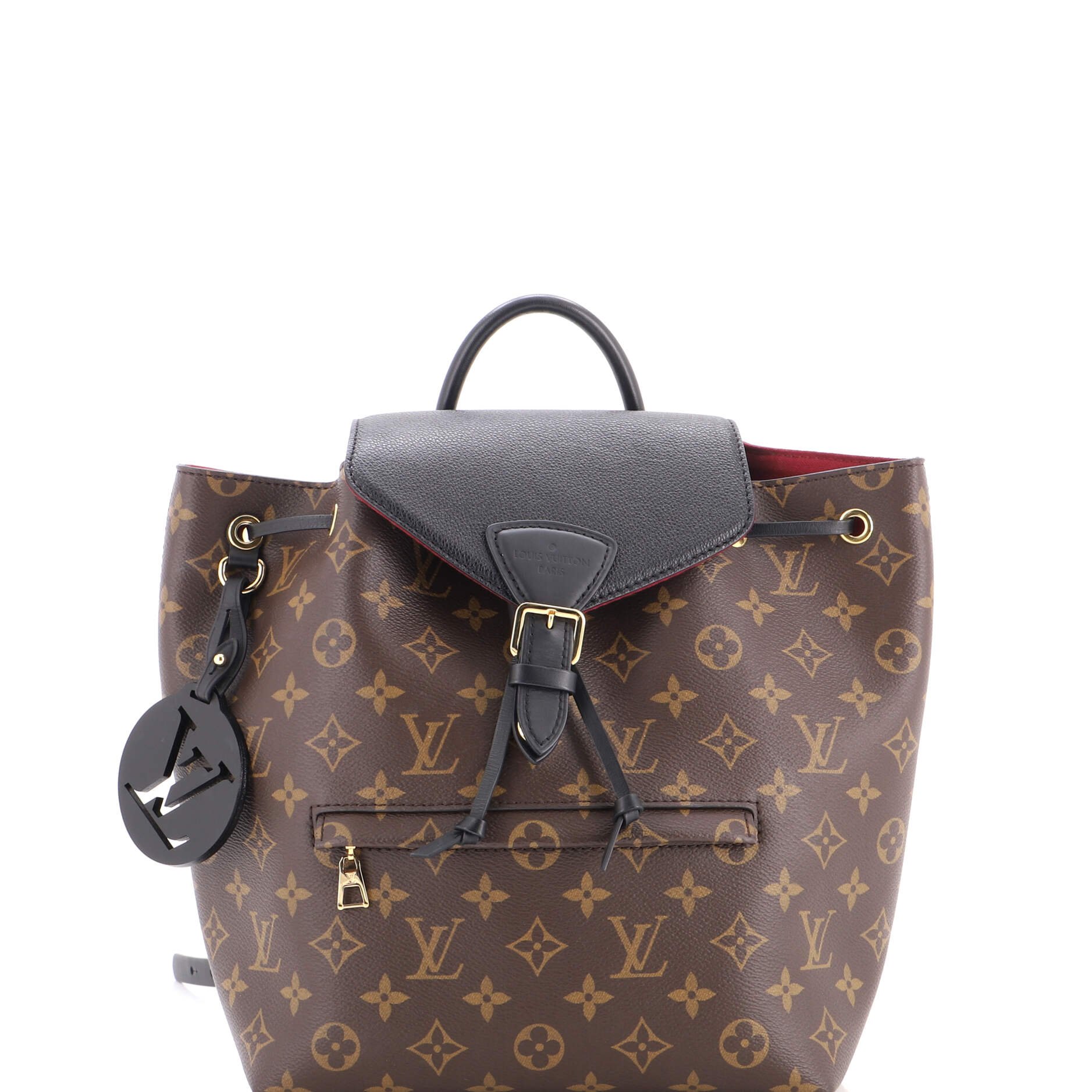 Montsouris NM Backpack Monogram Canvas with Leather PM