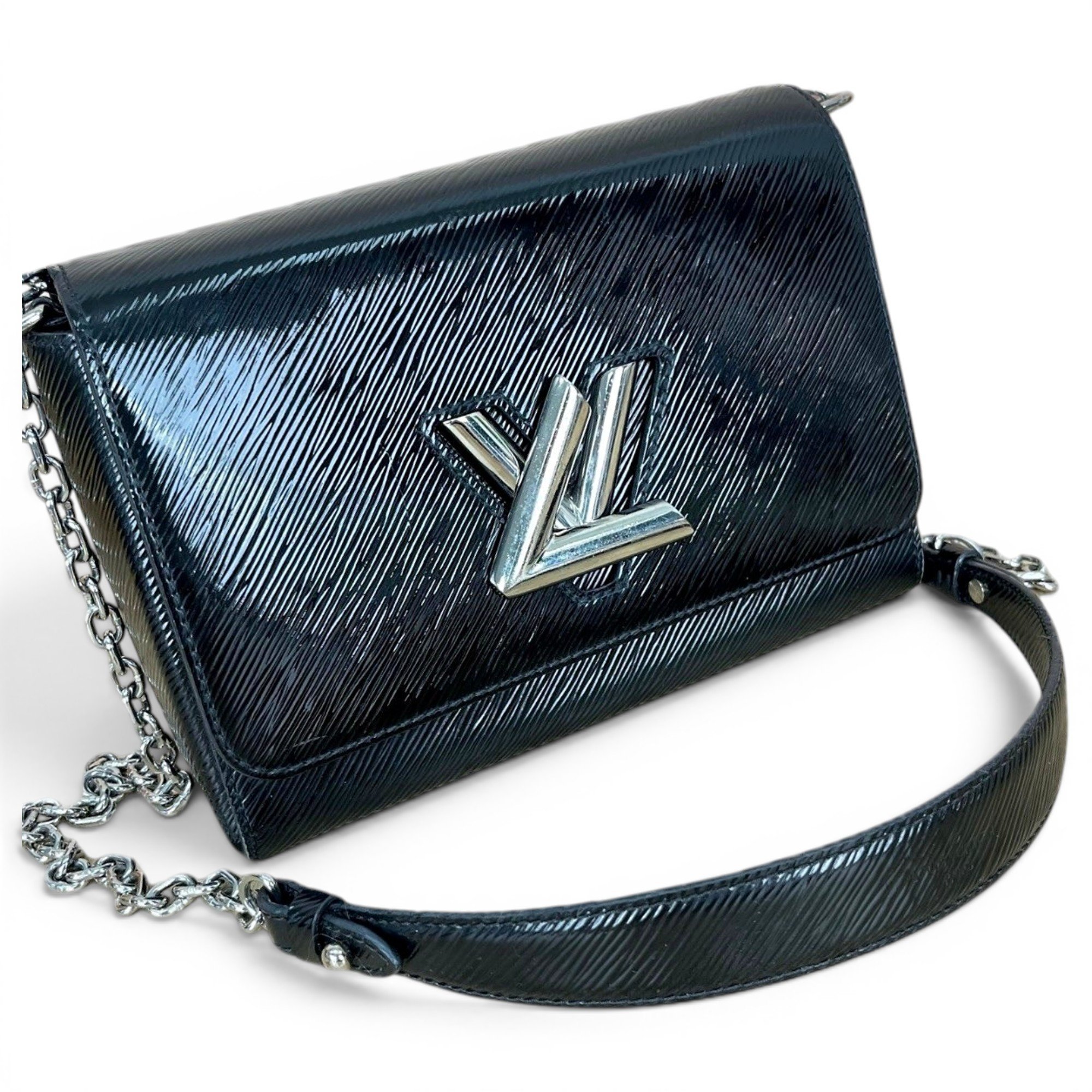 Twist leather handbag