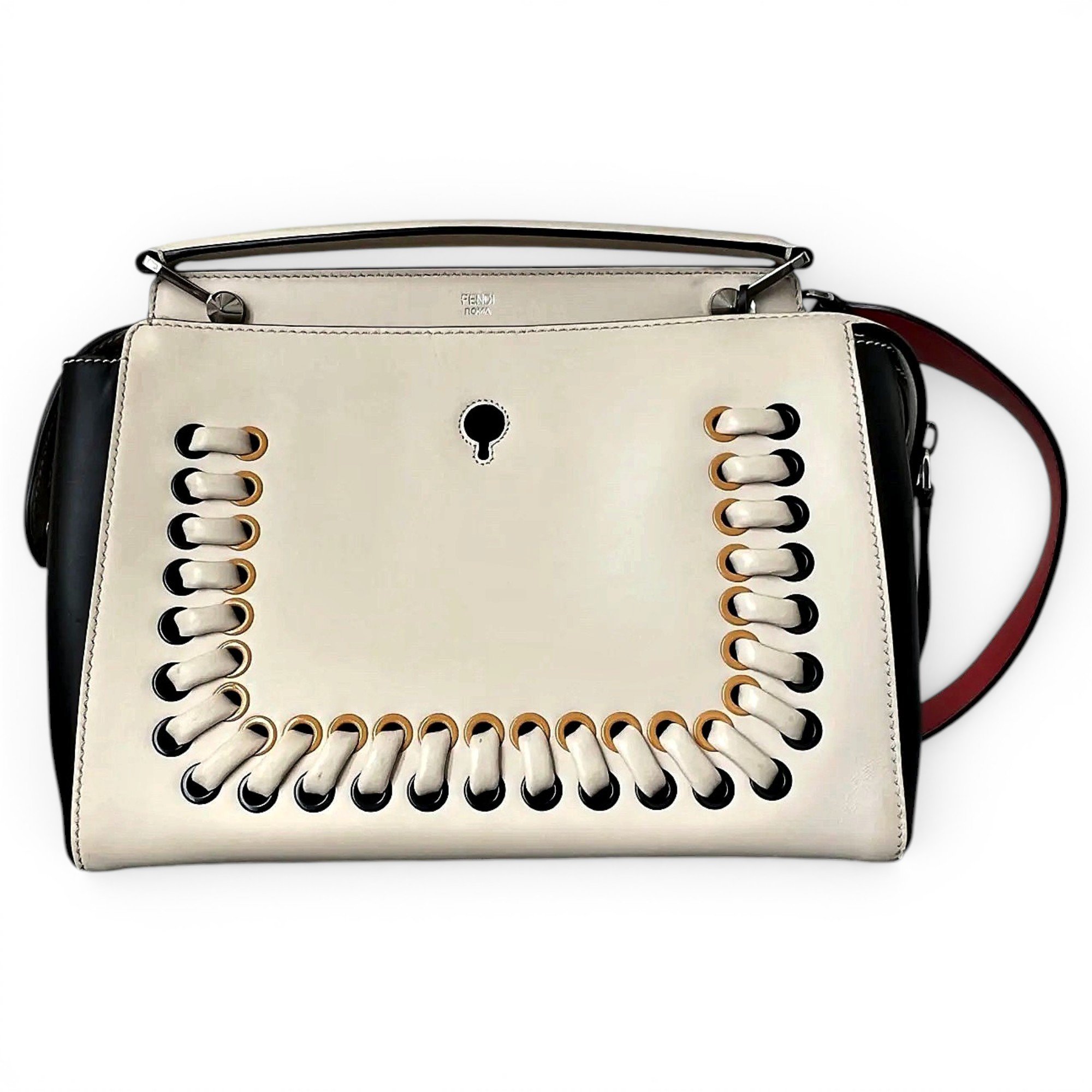 Dot Com leather handbag