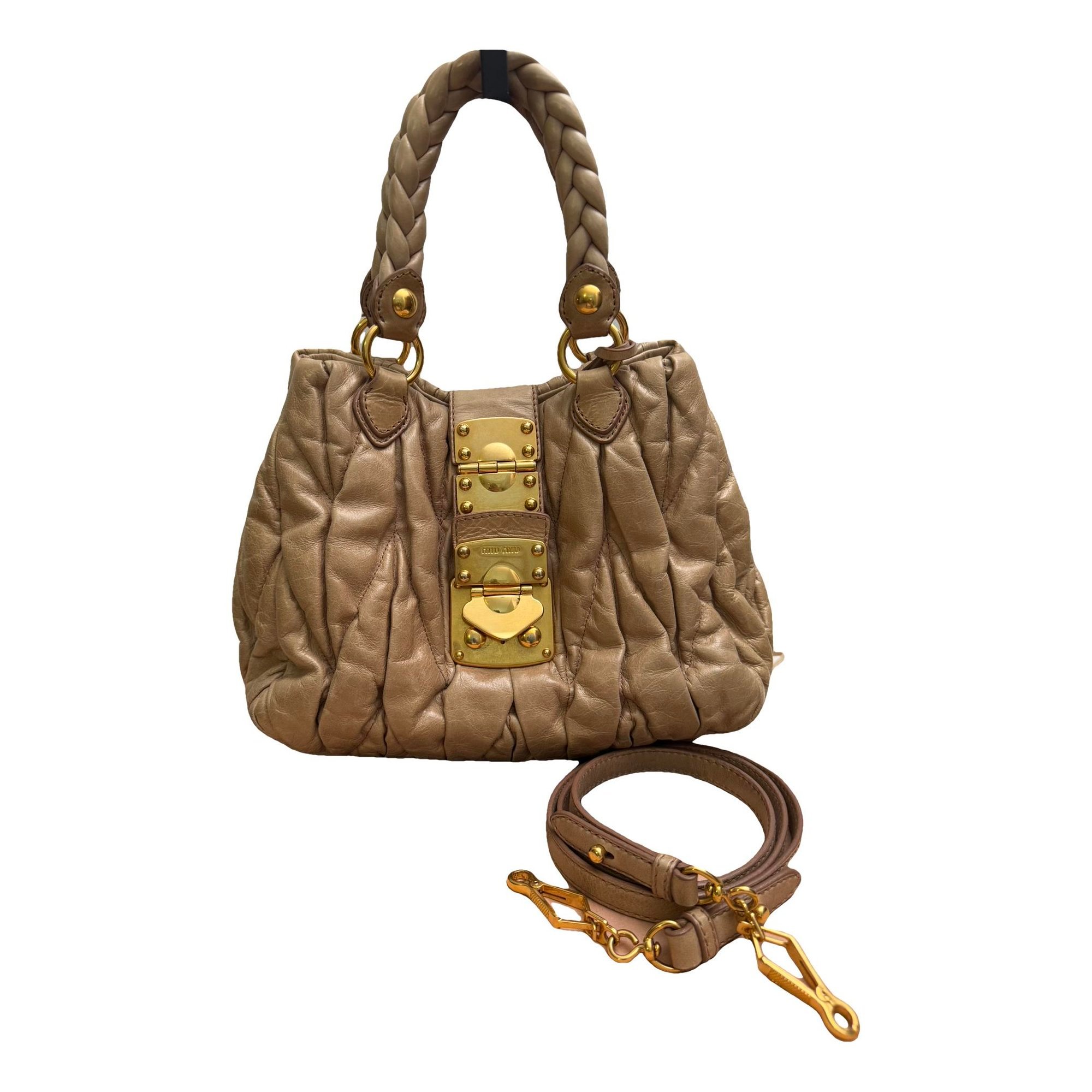 Coffer leather crossbody bag