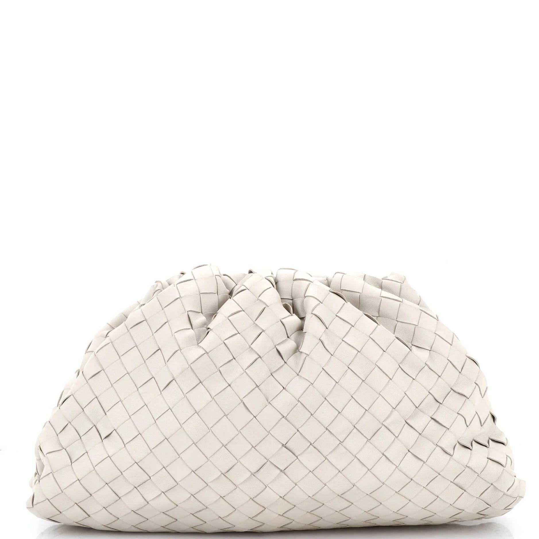 Leather clutch bag