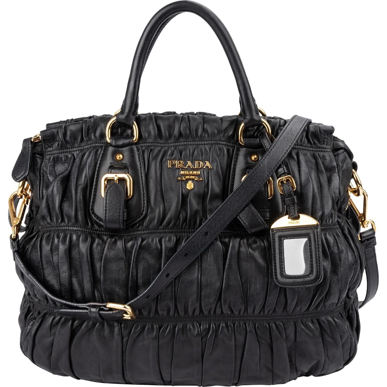 Re-Nylon leather crossbody bag