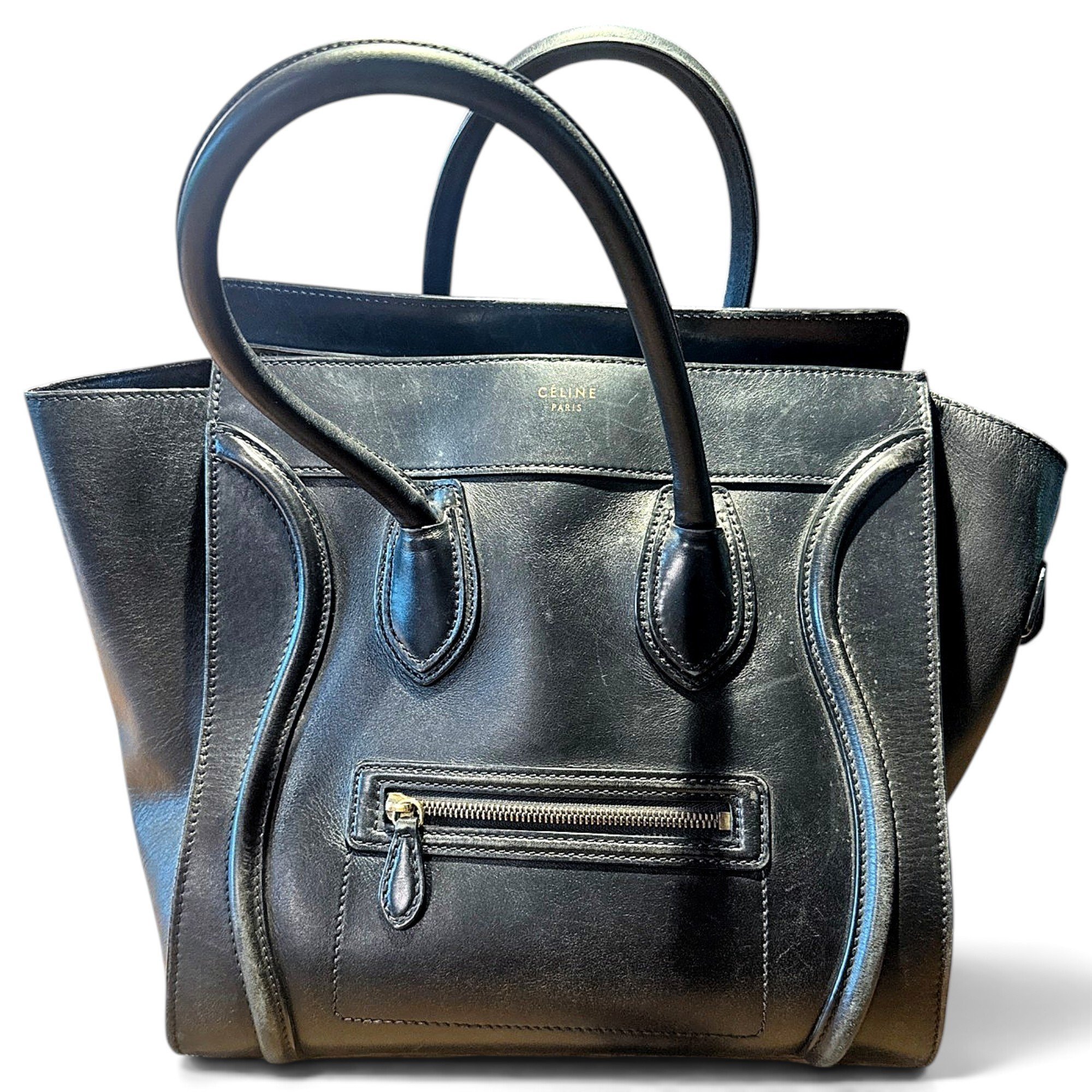 Luggage leather handbag