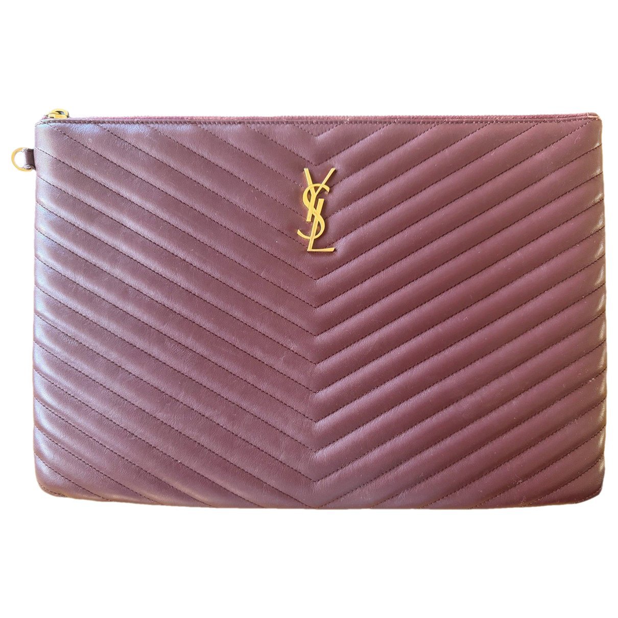 Cassandre leather clutch bag