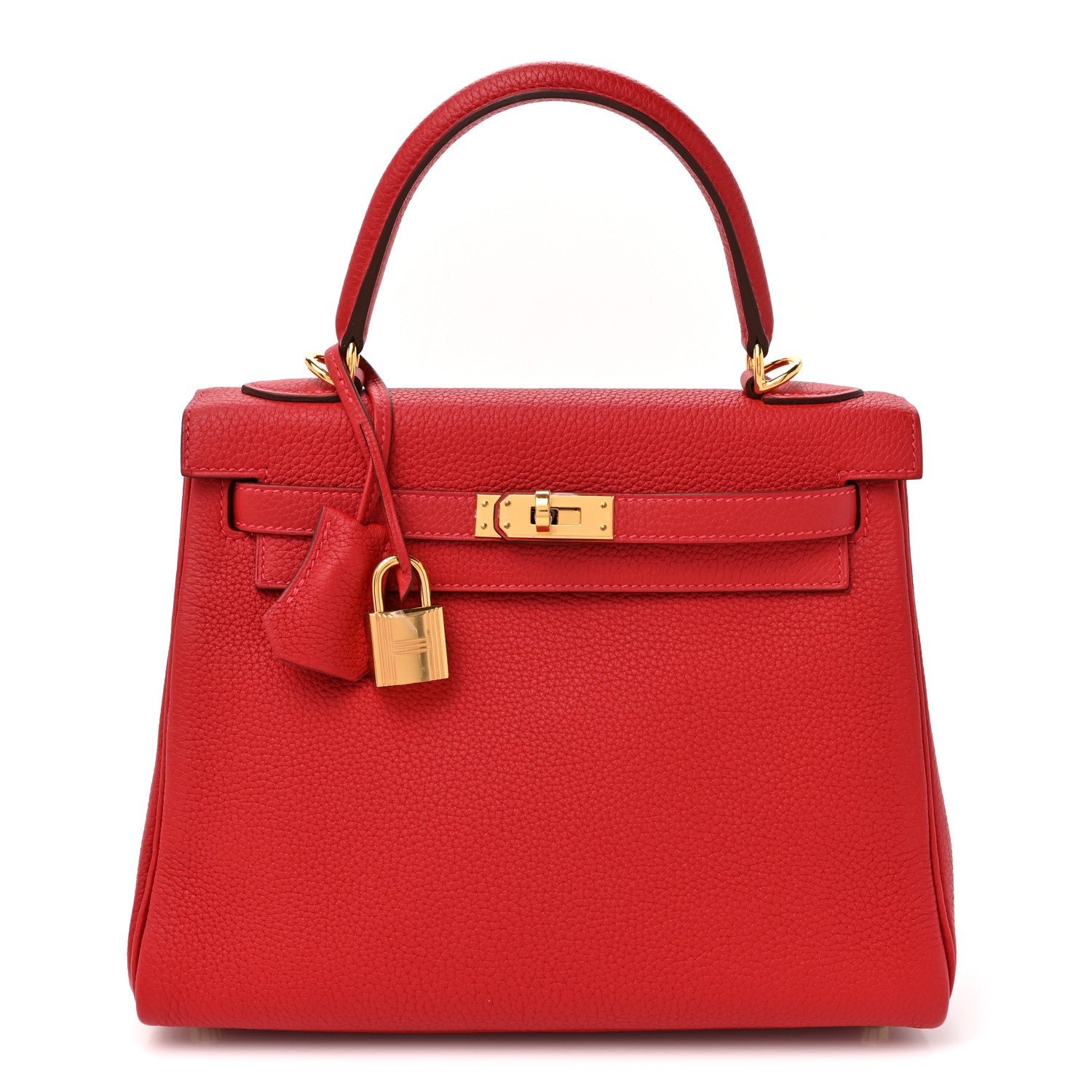Hermes Togo Kelly Retourne 25 Rouge Casaque