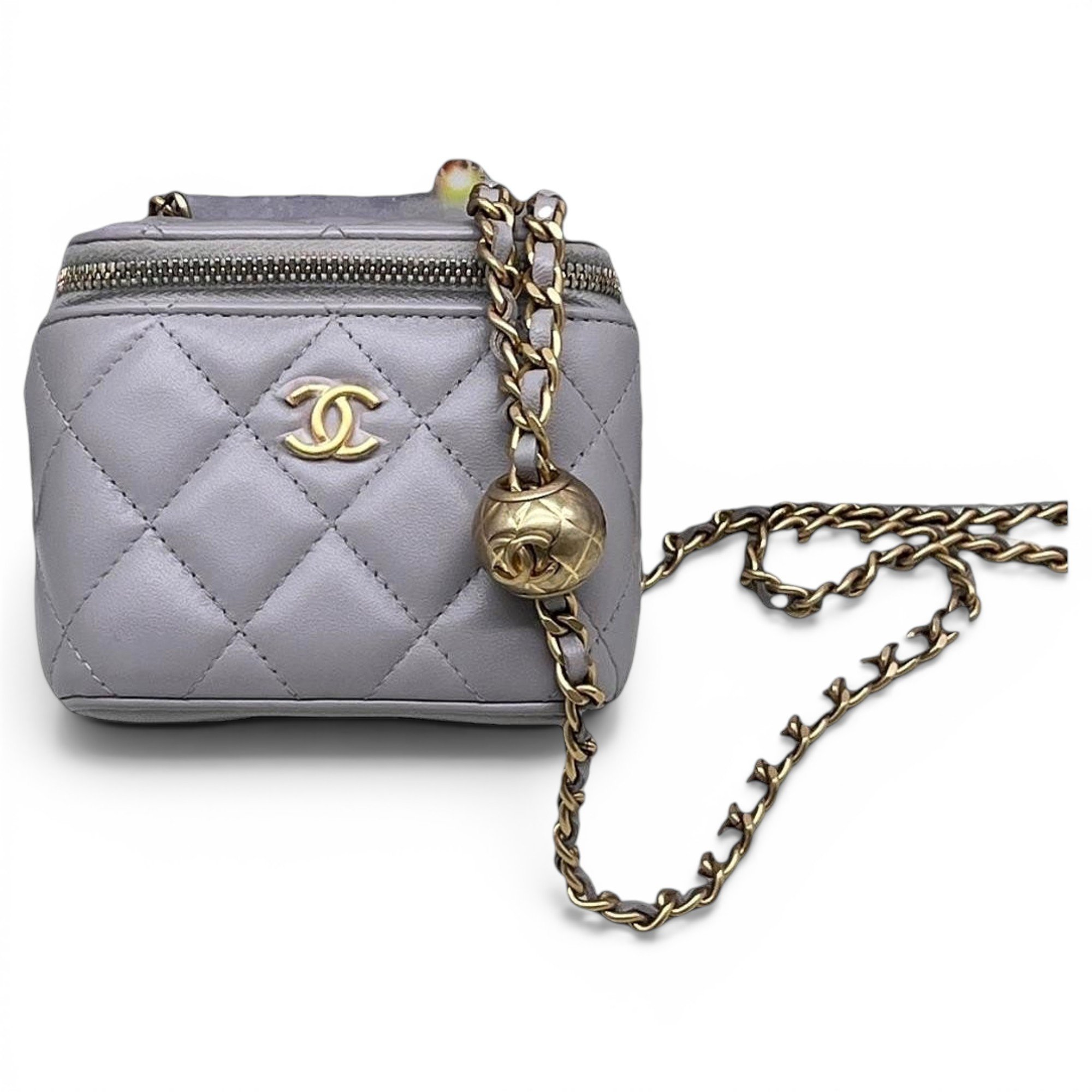 Trendy CC Vanity leather handbag