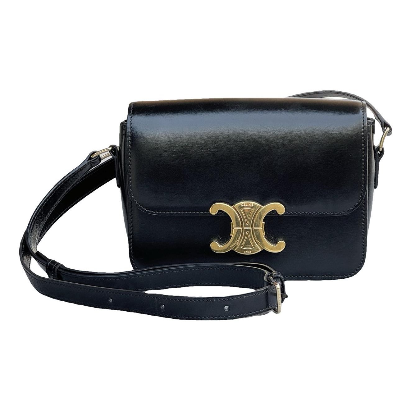 Triomphe leather handbag