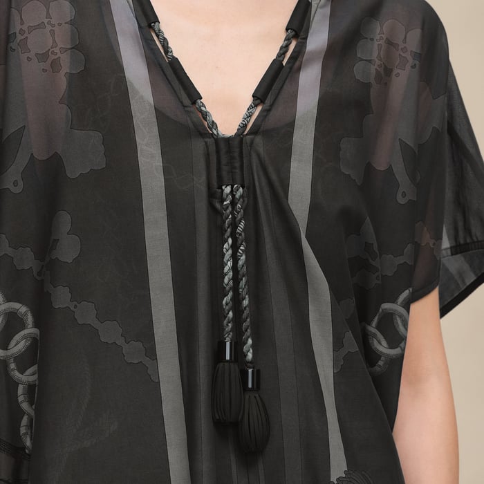 Gris Charbon "Palefroi Remix" Maxi Beach Caftan