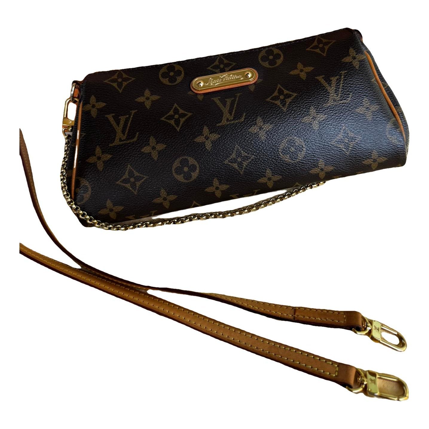 Leather clutch bag