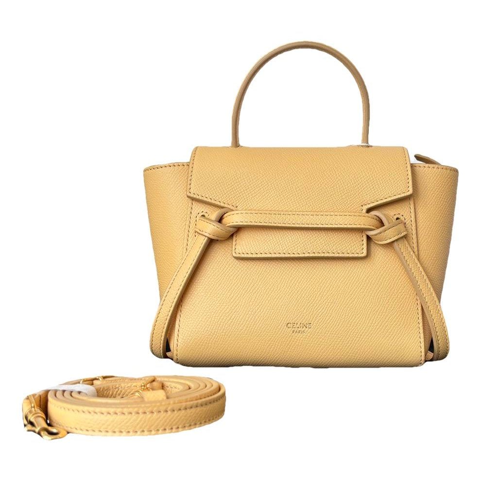 Belt leather handbag