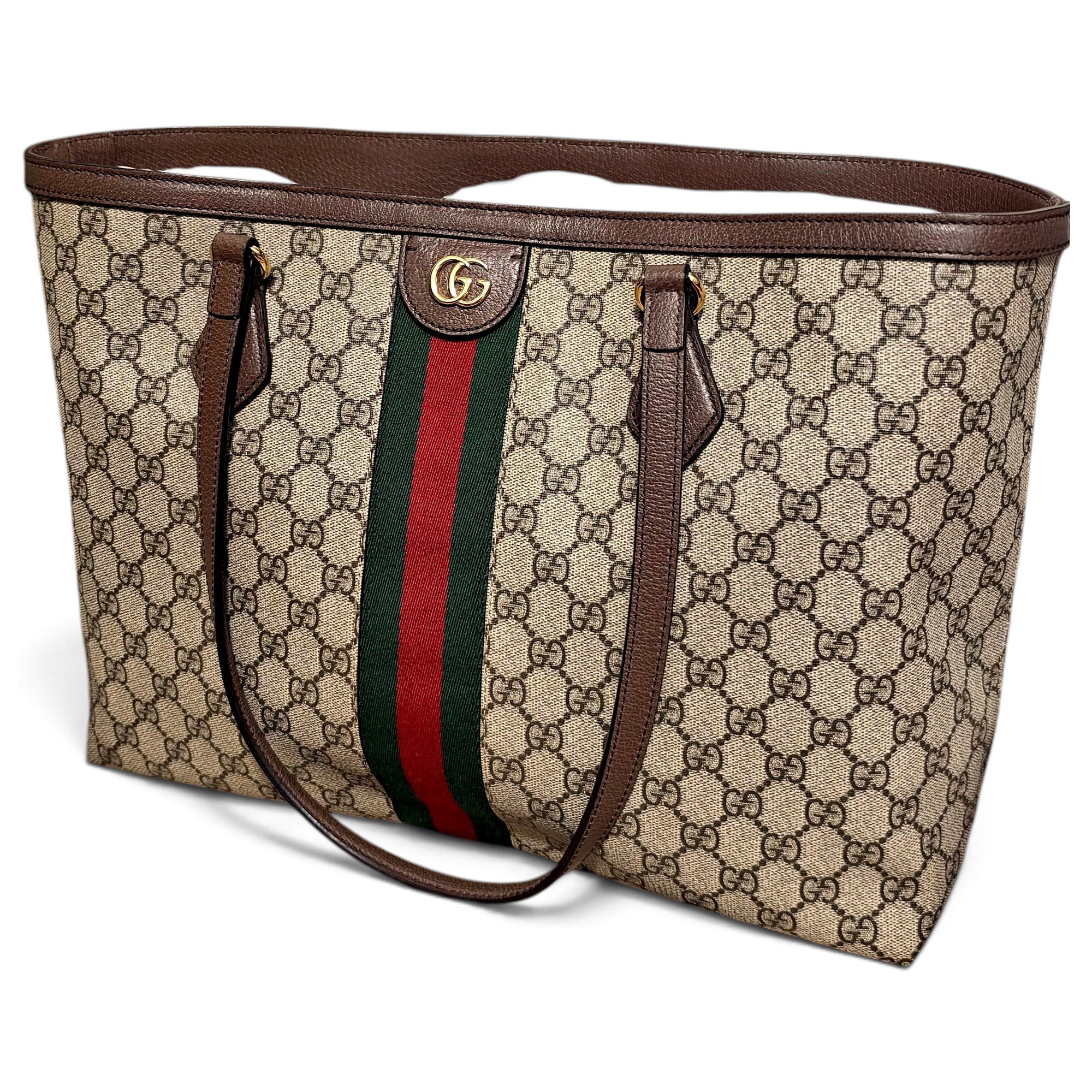 Ophidia Shopping patent leather tote