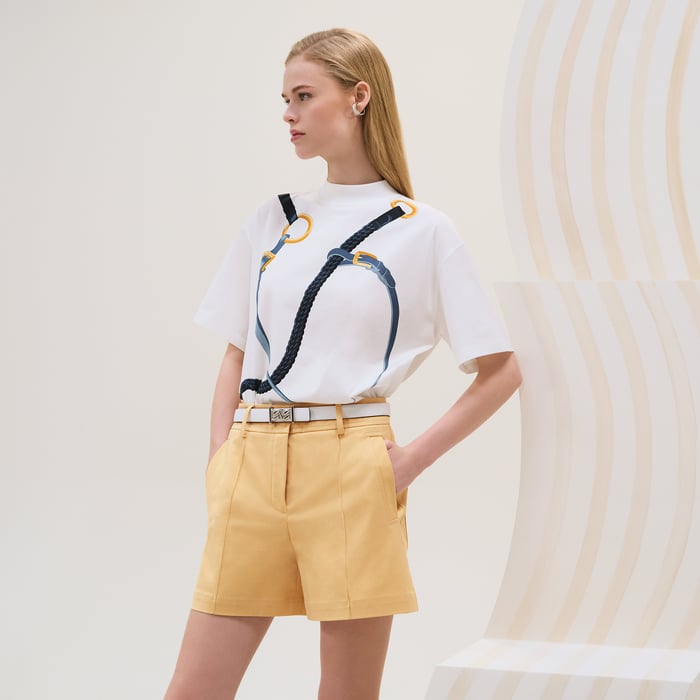 Blanc "Coaching Remix" Boxy Fit T-shirt