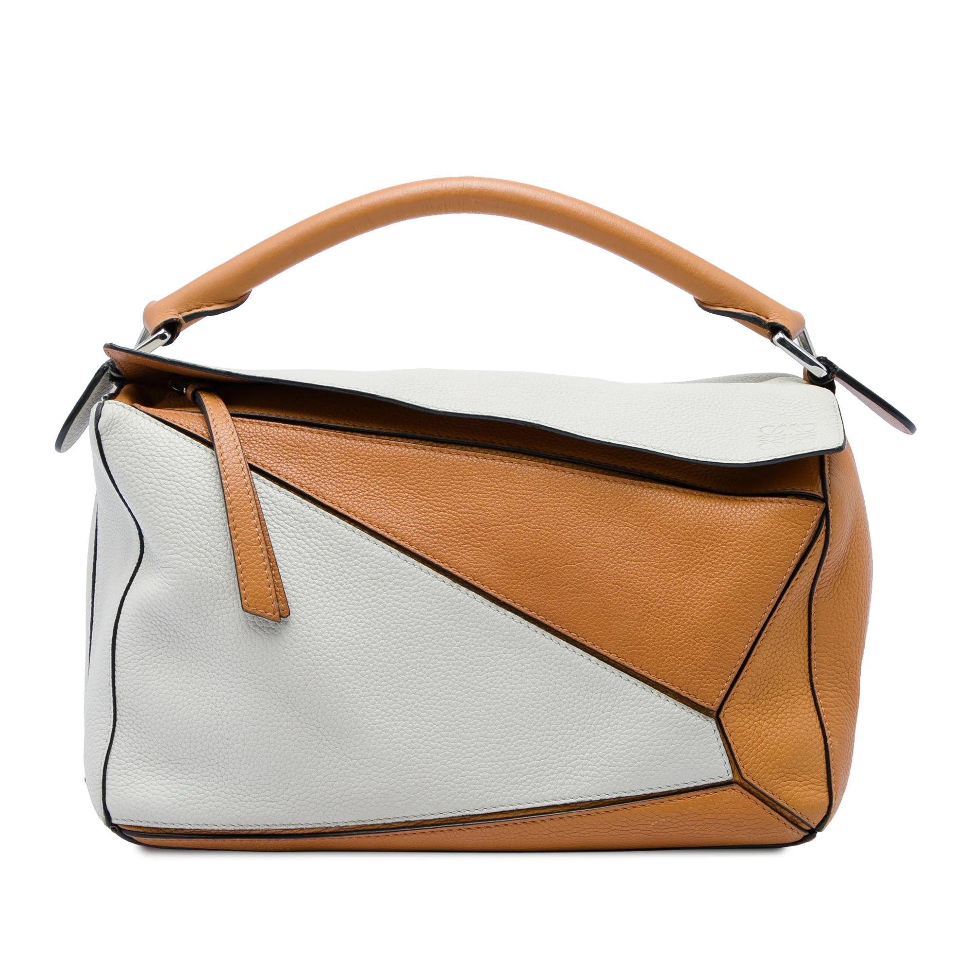 Puzzle pony-style calfskin handbag