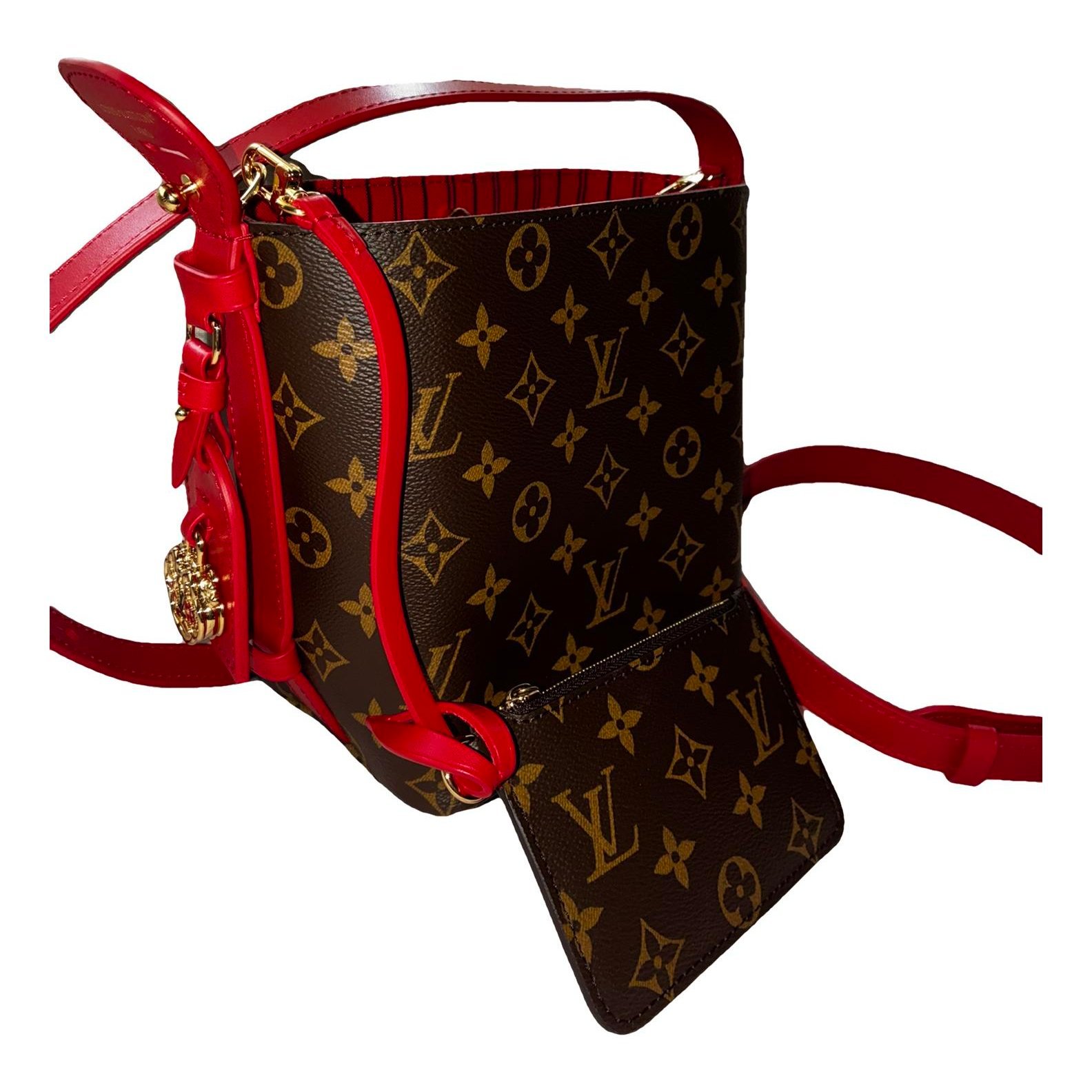 Louis Vuitton Carry All leather handbag