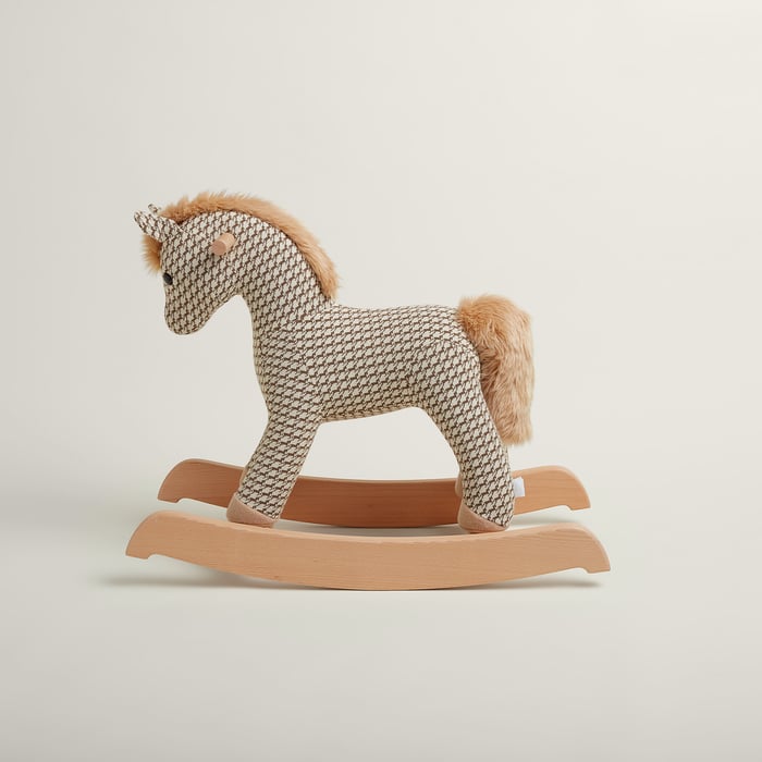 Cheval Pixel Étoupe Hermy Cheval Pixel Rocking Horse