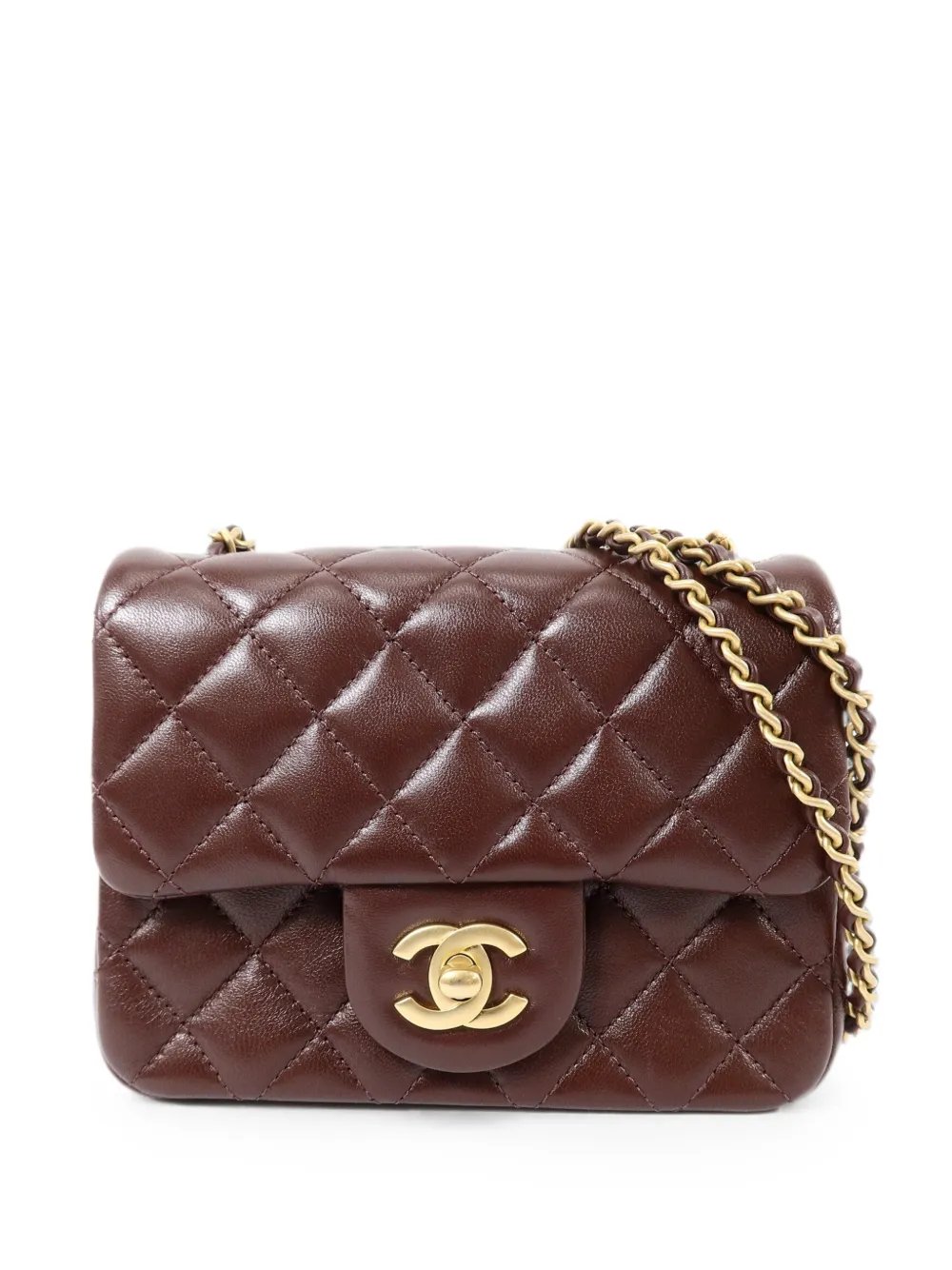 17 CC turn-lock shoulder bag