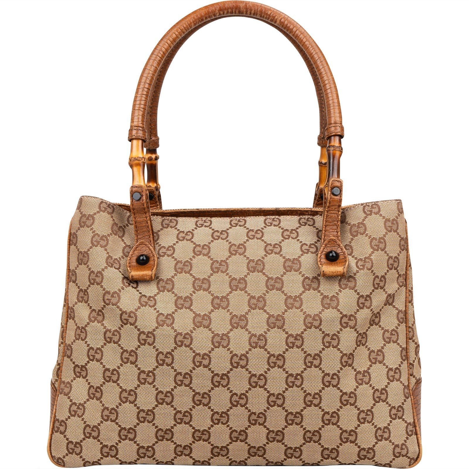 Bamboo leather handbag