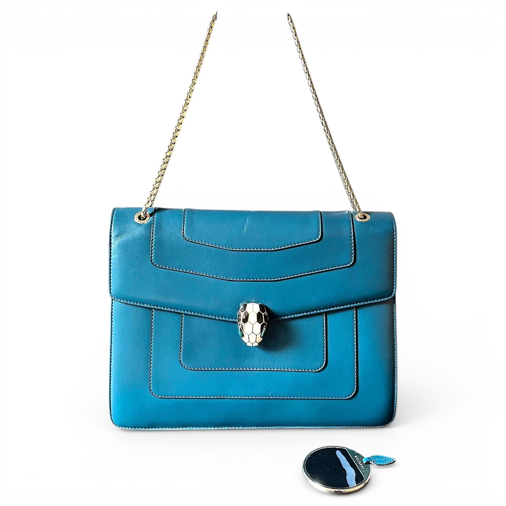 Bvlgari Serpenti leather handbag