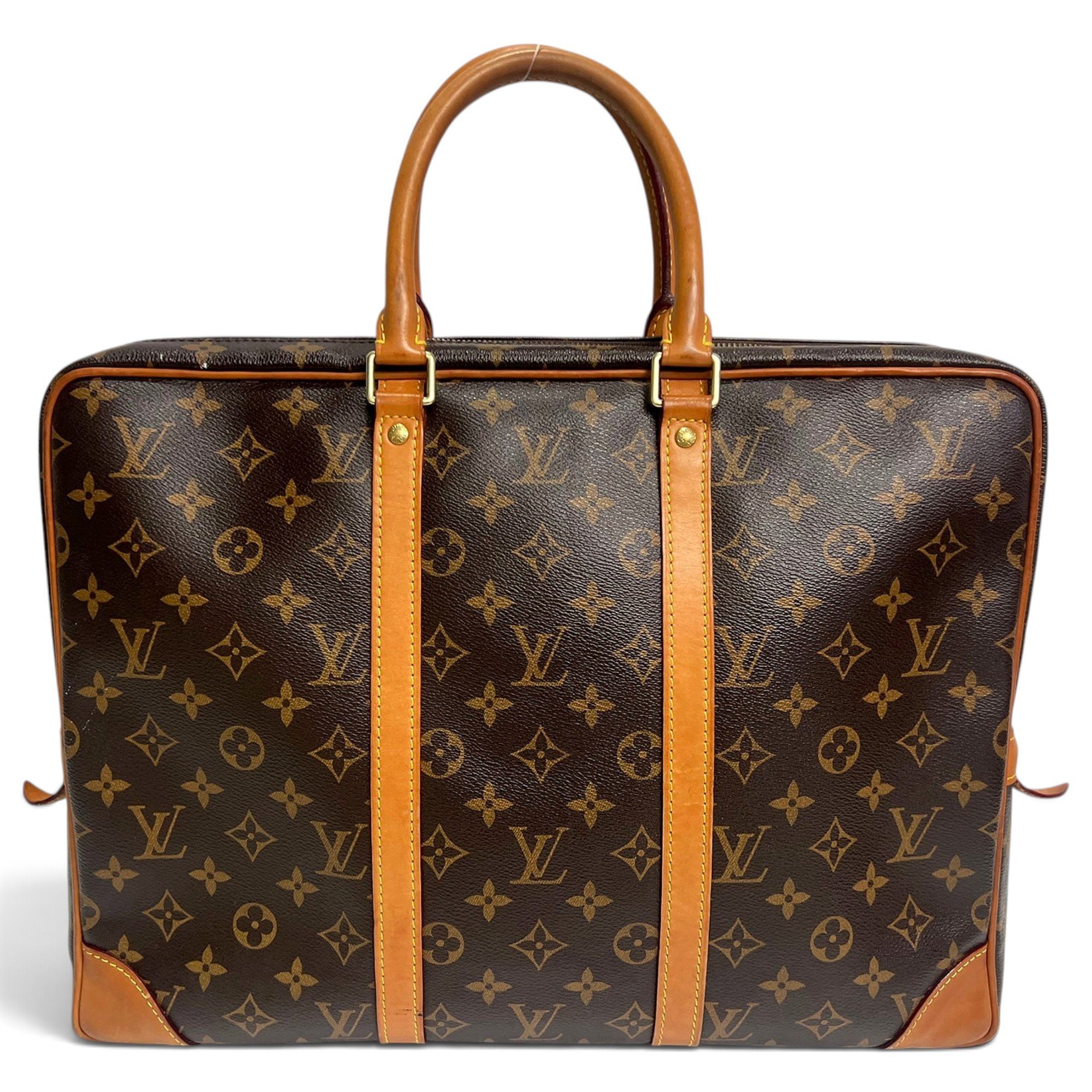 Porte Documents Voyage leather handbag