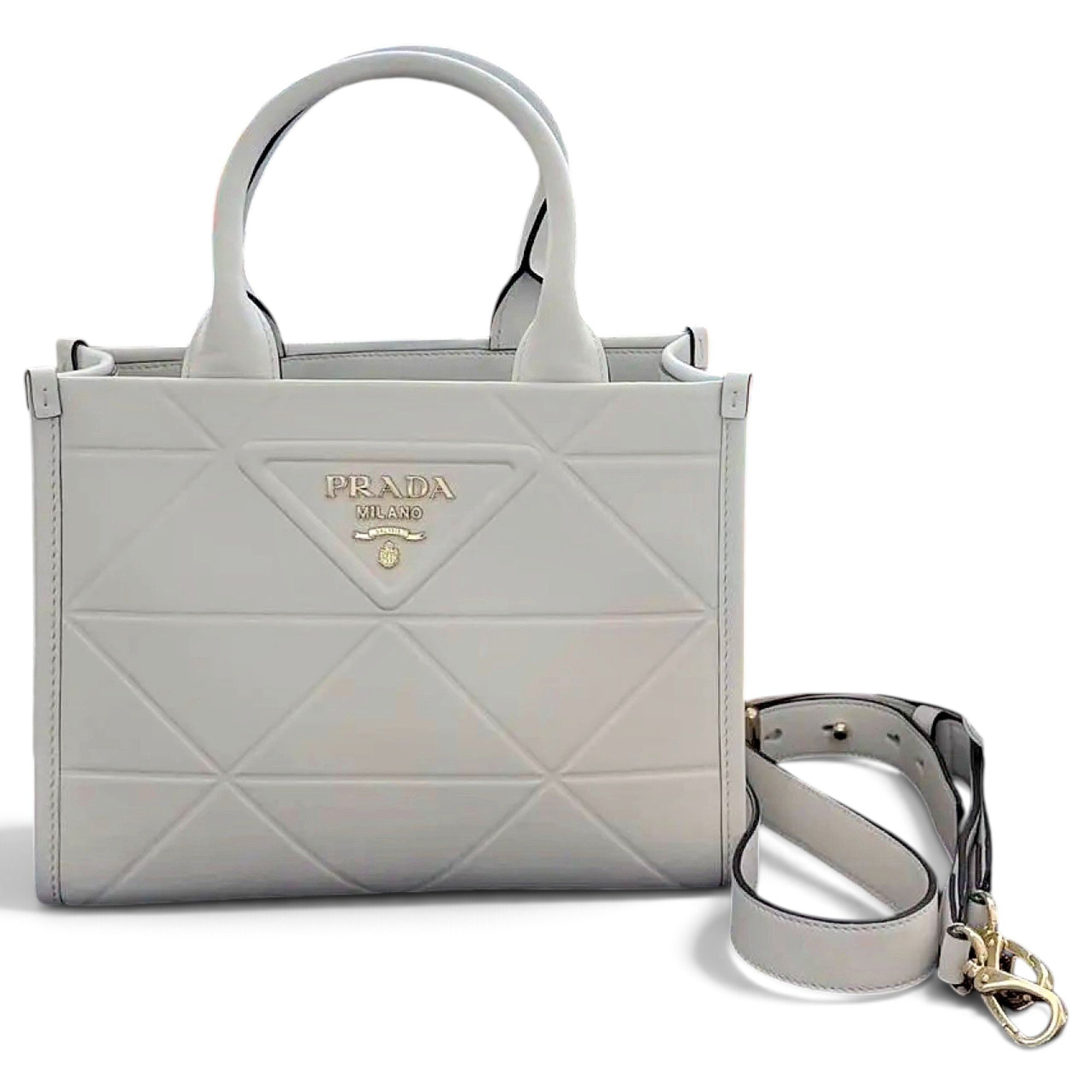Madras leather handbag