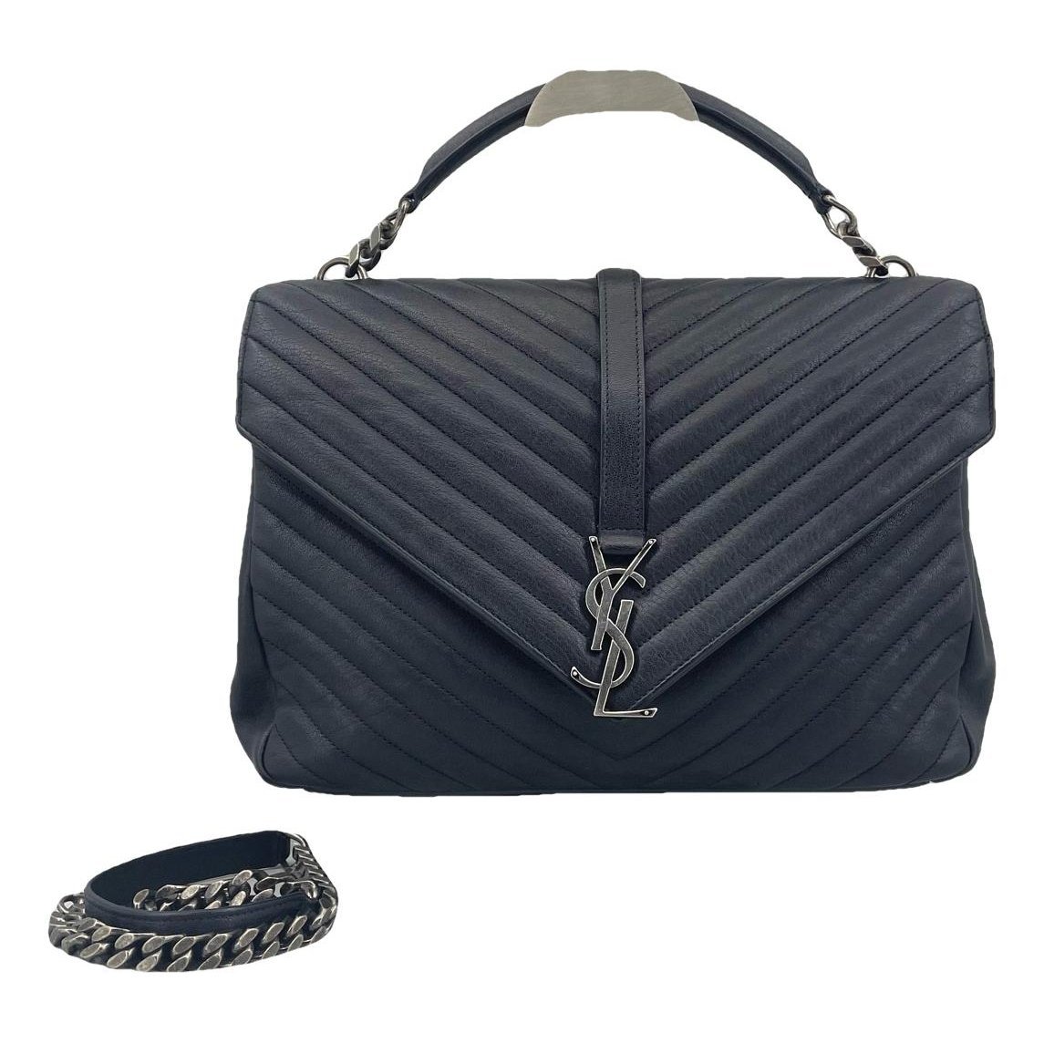 Collége monogramme leather handbag