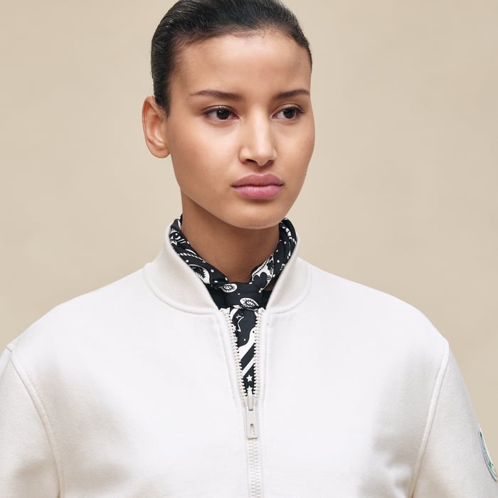 Blanc Cassé Reversible Varsity Jacket