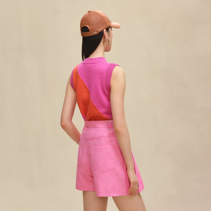 Rose Sakura Pleated Culottes