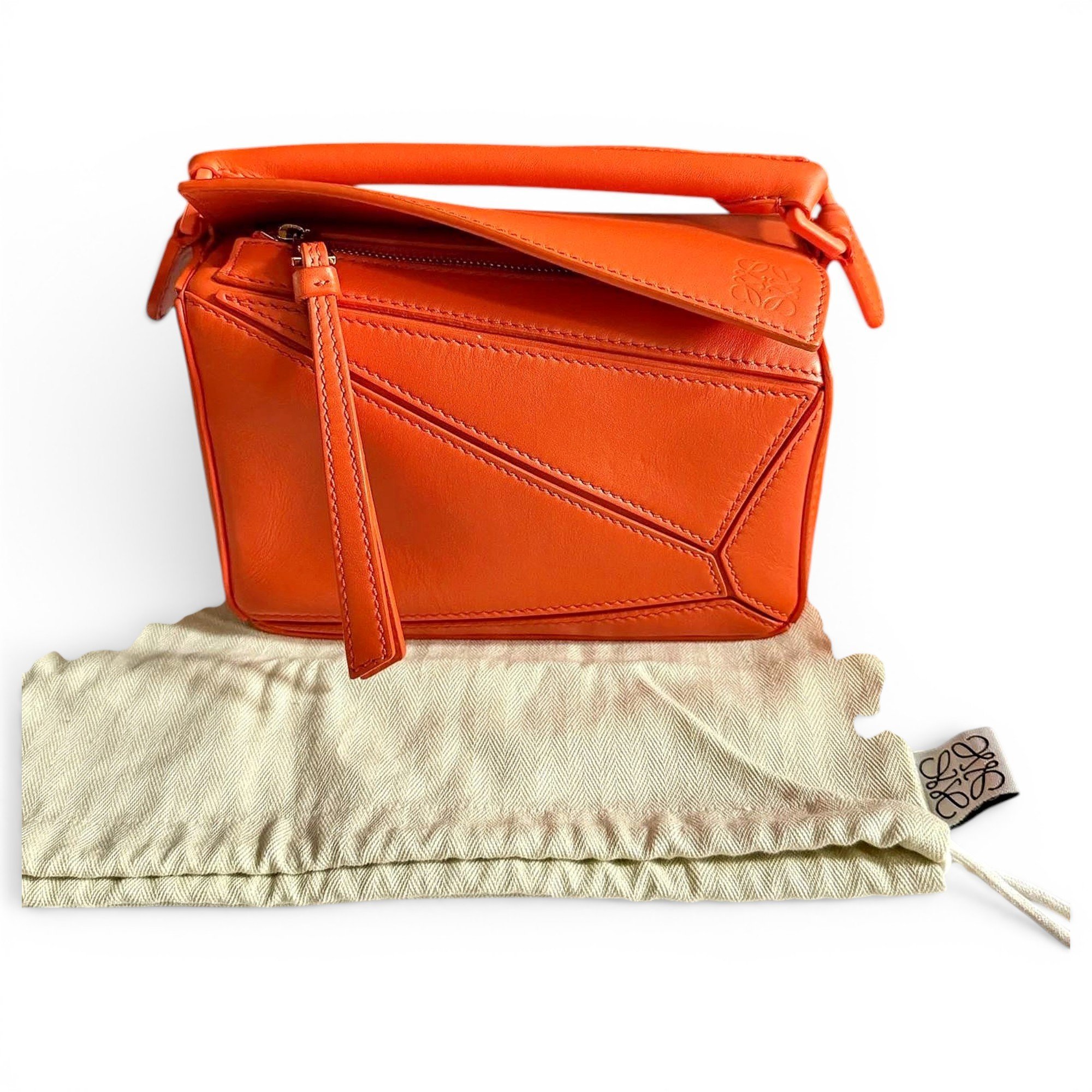 Puzzle leather mini bag