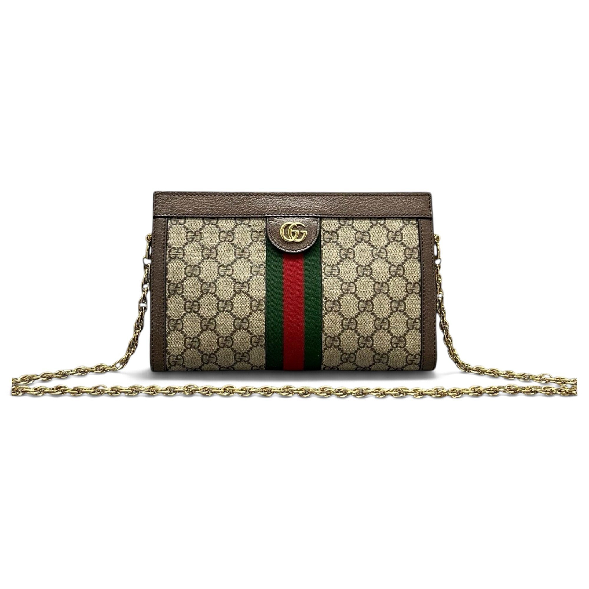 Ophidia Chain cloth crossbody bag