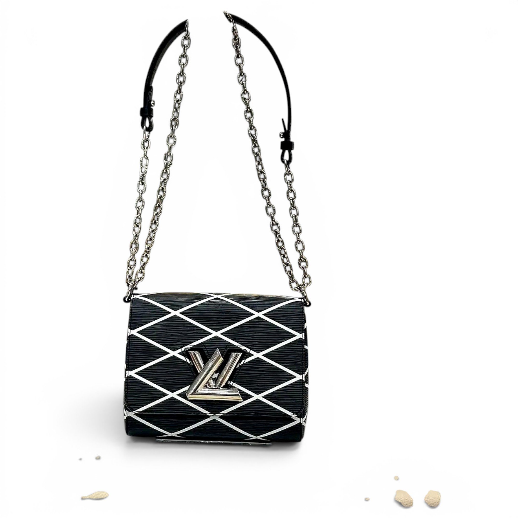 Twist leather crossbody bag
