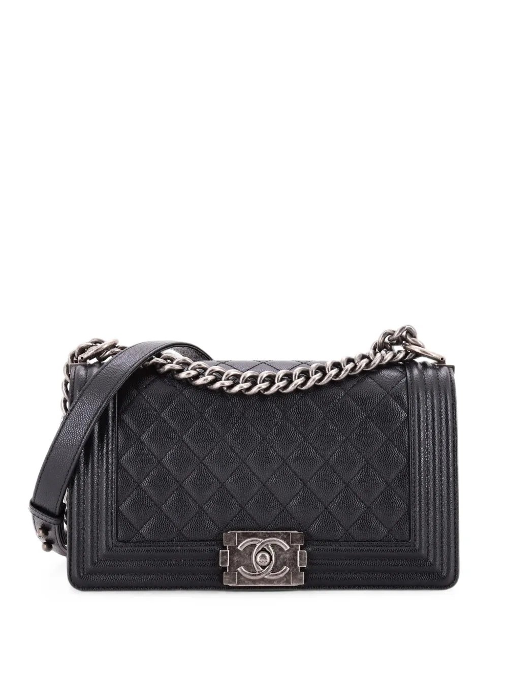 Boy Flap Bag Quilted Caviar Old Medium crossbody bag